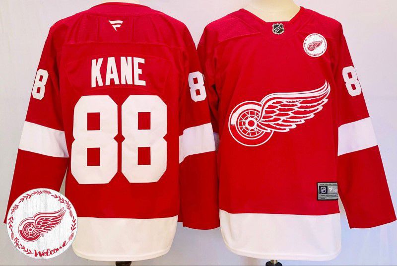Men Detroit Red Wings #88 Kane Red Fanatics 2025 NHL Jersey style 3->detroit red wings->NHL Jersey